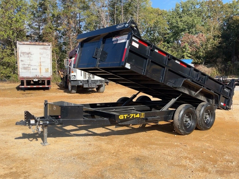 2024 Griffin GT-714 14' T/A Hydraulic End Dump Equipment Trailer 14K