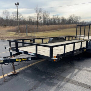 2022 Big Tex 70PI T/A 20' Flatbed Utility Cargo Equipment Ramp Trailer